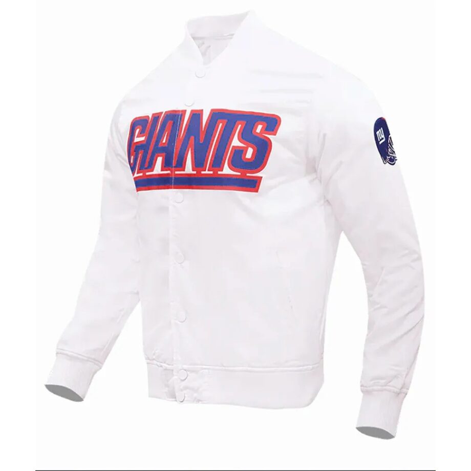 New York Giants Wordmark Satin Jacket