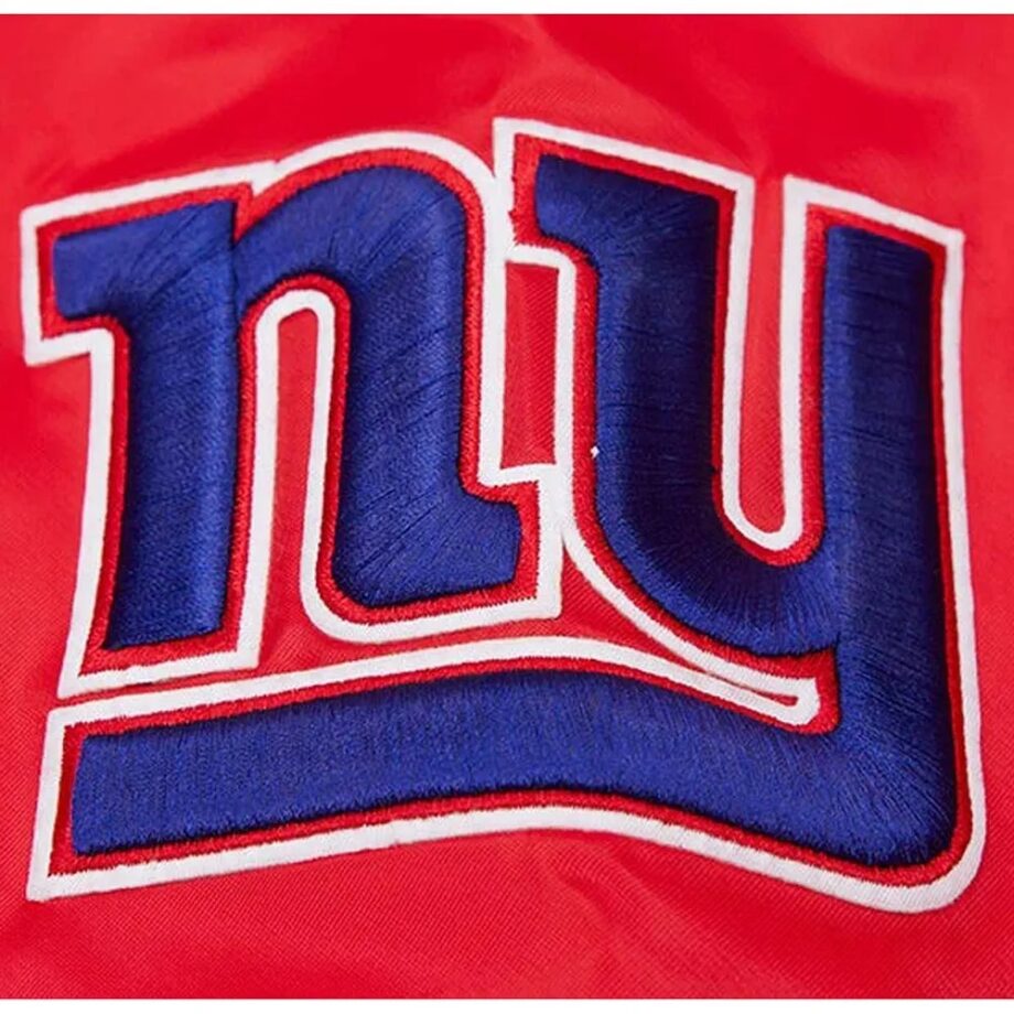 New York Giants Wordmark Satin Jacket
