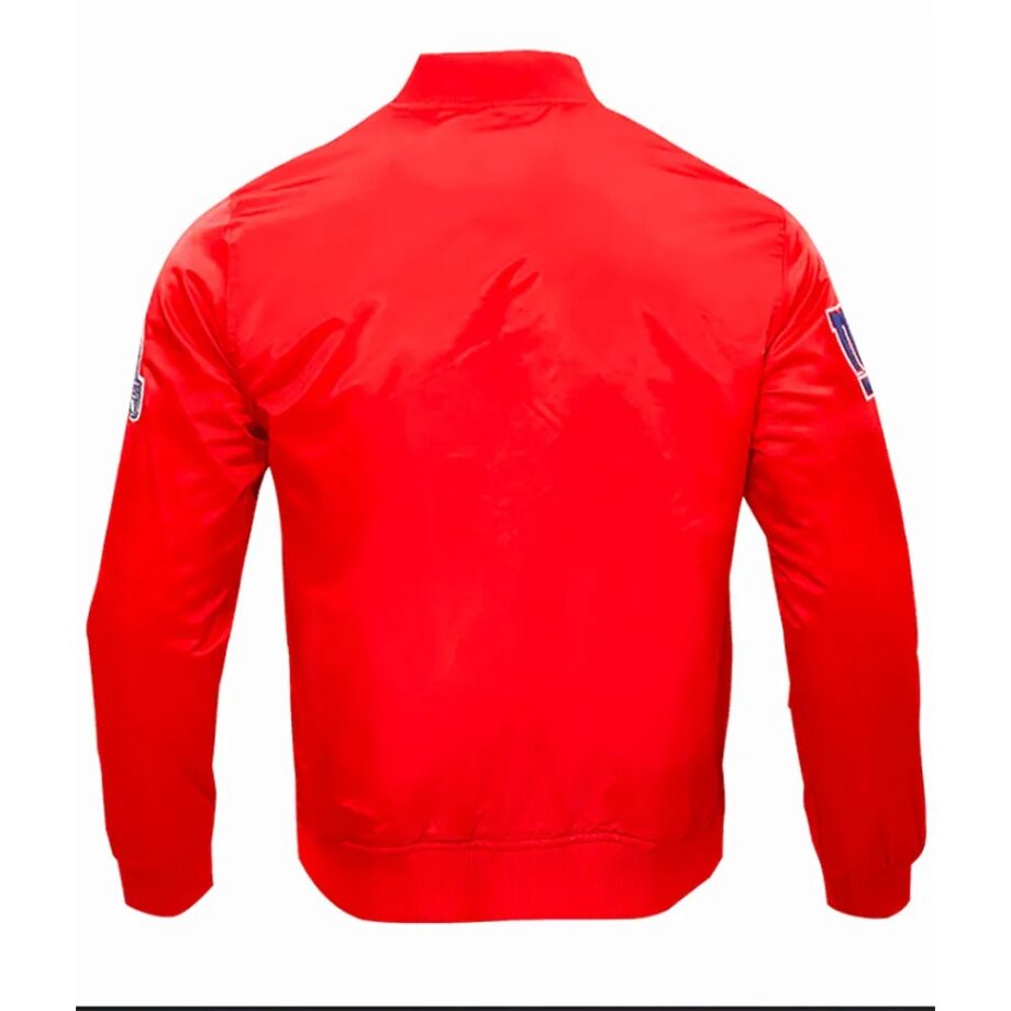 New York Giants Wordmark Satin Jacket