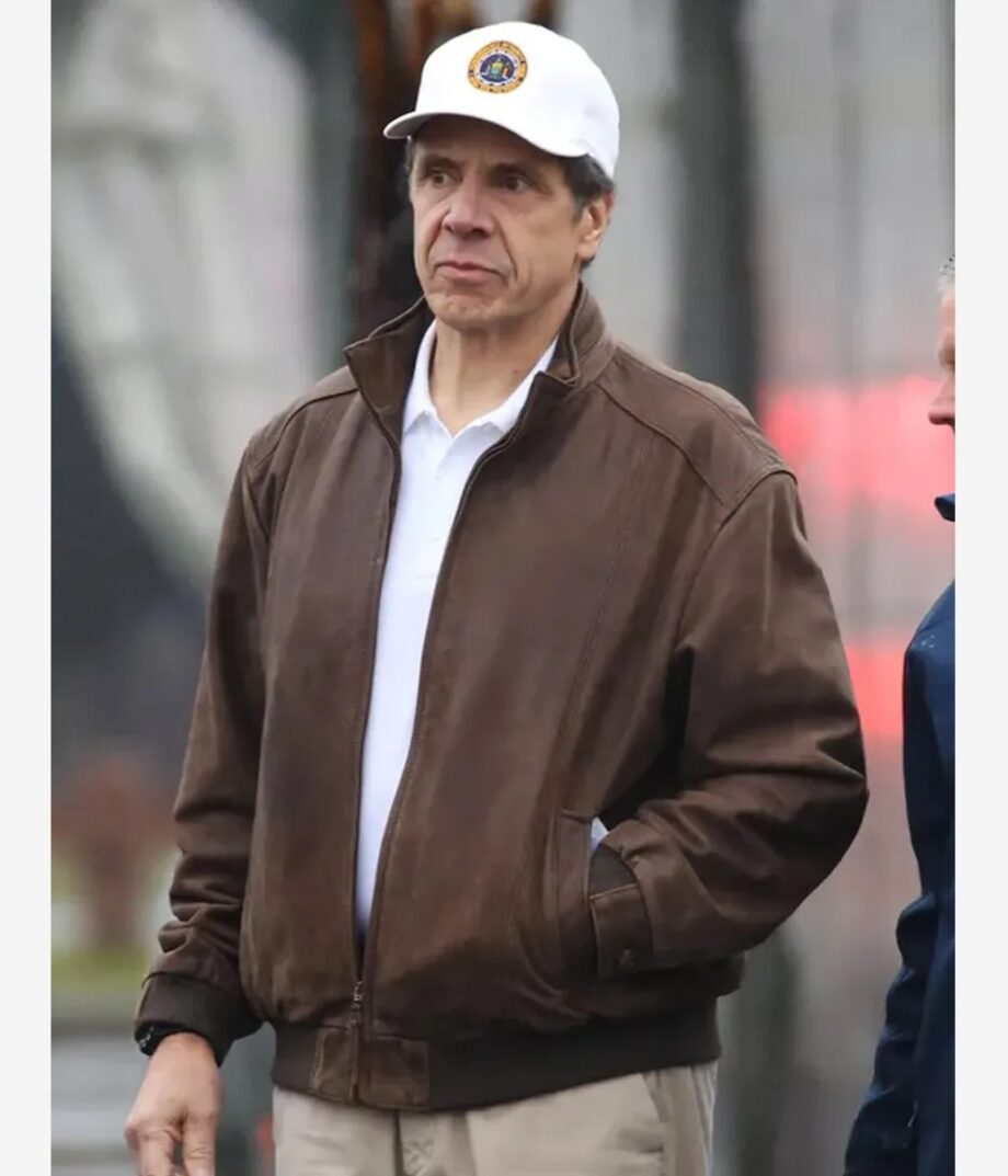 Andrew Cuomo NY Governor Leather Jacket