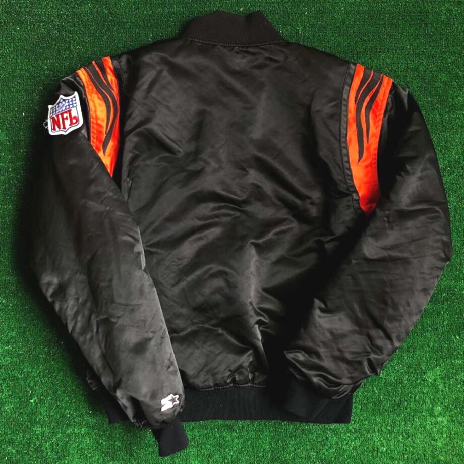 NFL Black Bengals Satin Jacket