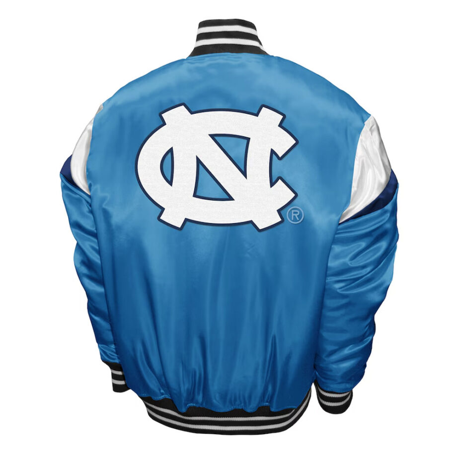 North Carolina Tar Heels Power Carolina Blue Satin Jacket