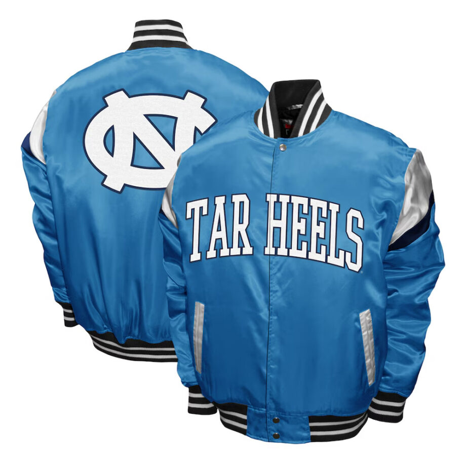 North Carolina Tar Heels Power Carolina Blue Satin Jacket