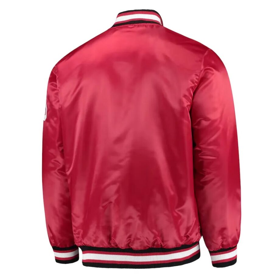 Oklahoma Sooners O-Line Crimson Satin Jacket