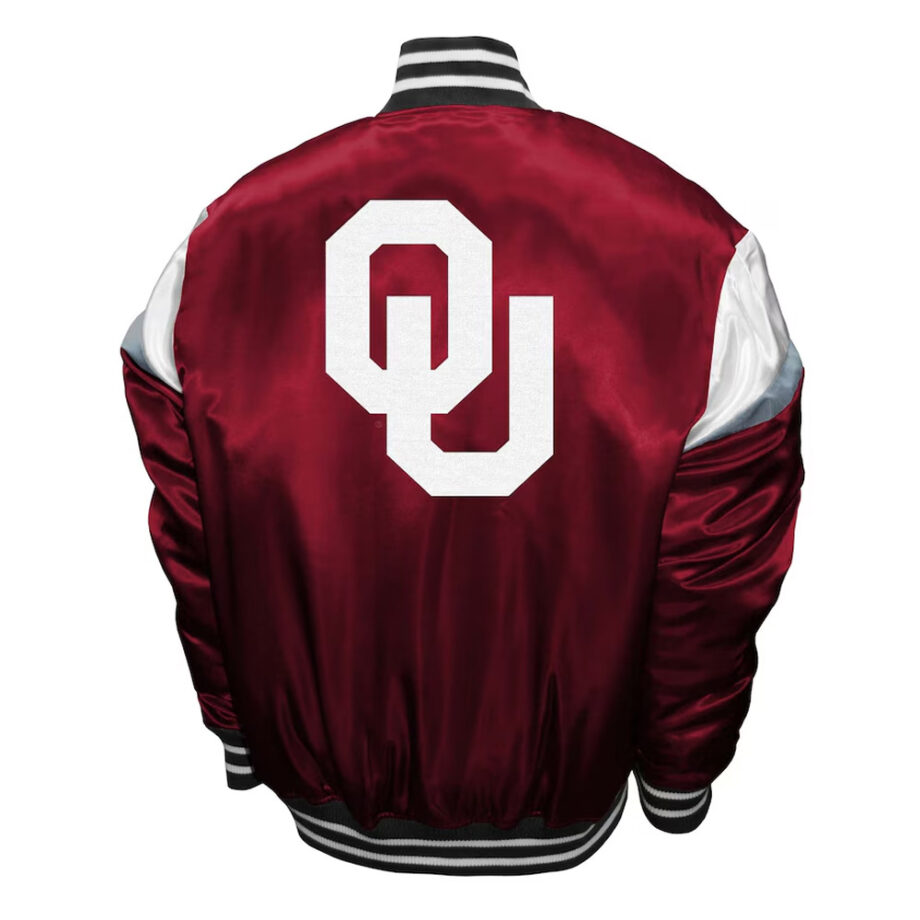 Oklahoma Sooners Power Red Satin Jacket