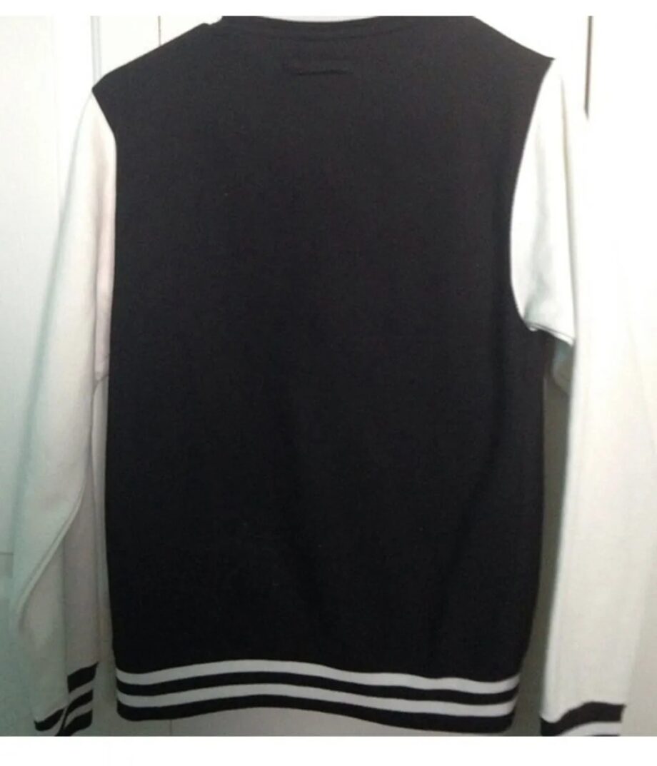 1D One Direction Black and White Varsity Jacket