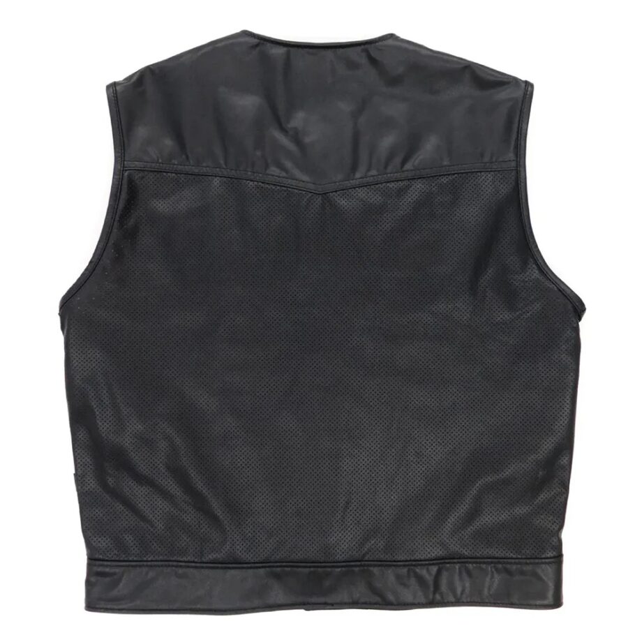 Perforated 415 Cowhide Leather Vest