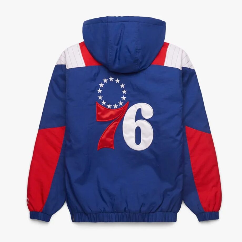 Philadelphia 76ers Pullover Half-Zip Jacket