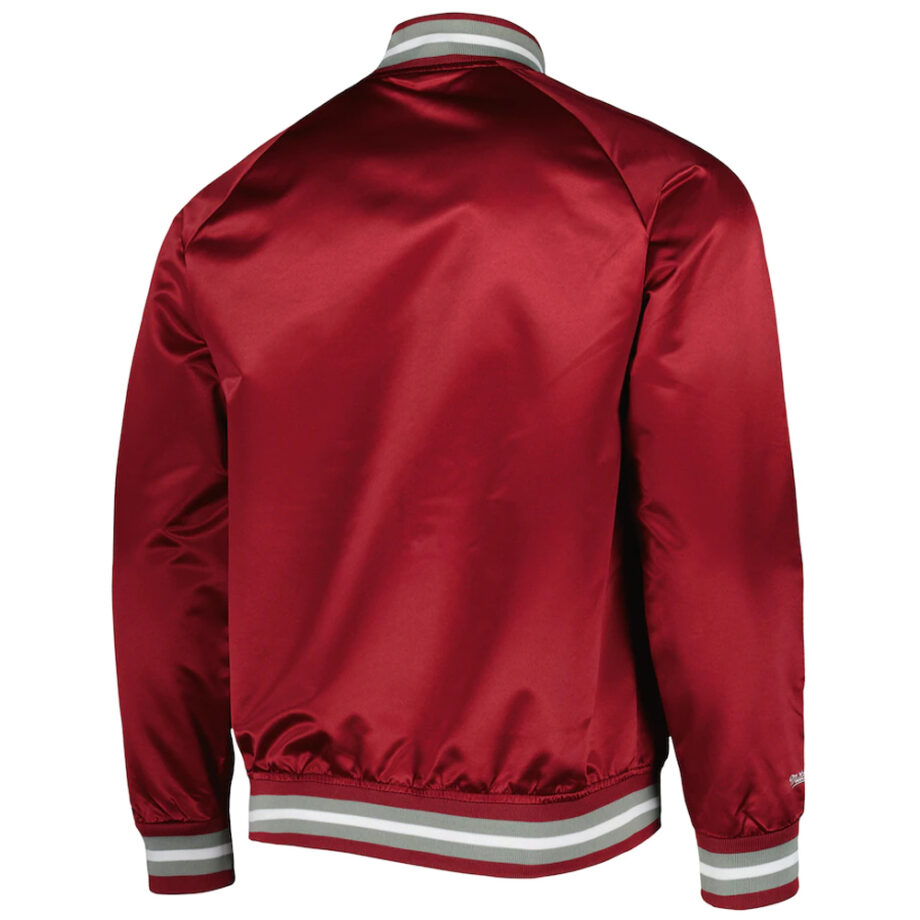 Philadelphia Phillies Satin Raglan Red Full-Snap Jacket