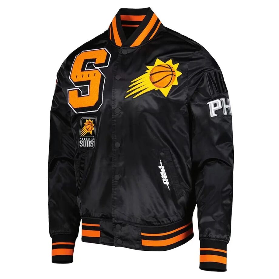 Phoenix Suns Mash Up Capsule Black Satin Jacket