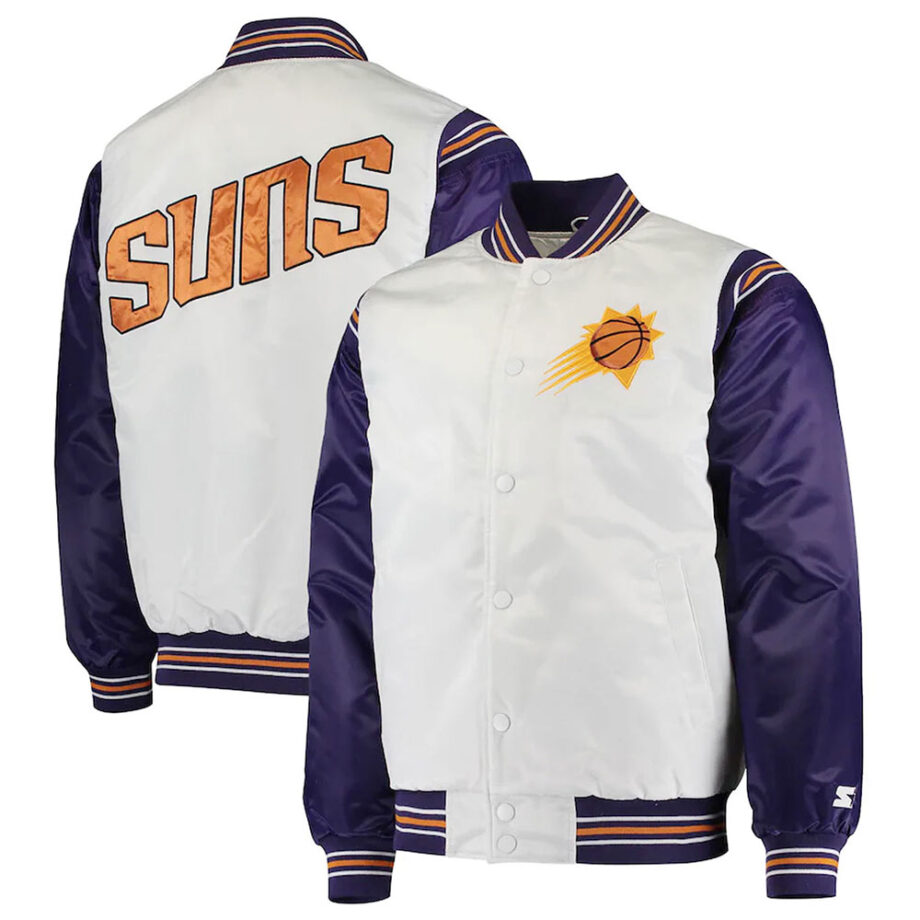 White Purple Phoenix Suns Renegade Jacket