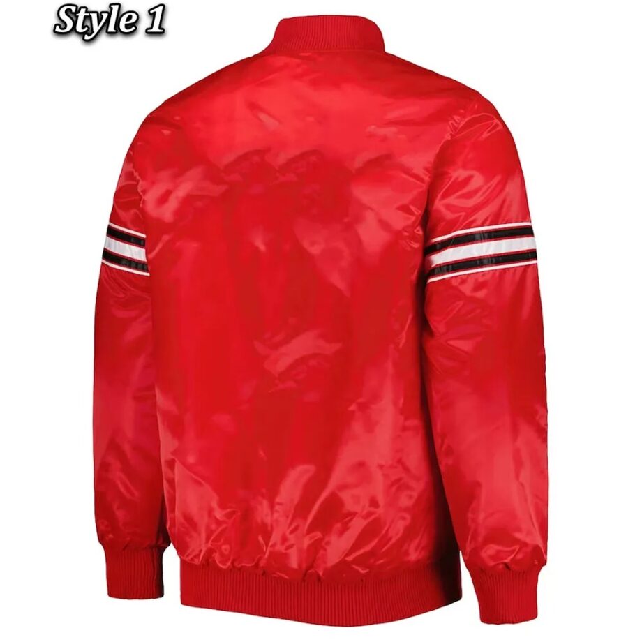 Chicago Bulls Pick & Roll Varsity Satin Jacket