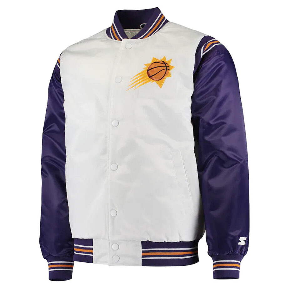 White Purple Phoenix Suns Renegade Jacket
