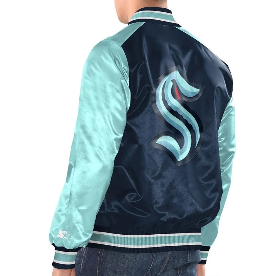 Renegade Seattle Kraken Navy & Bright Blue Jacket