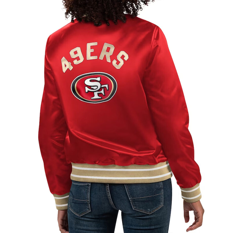 San Francisco 49ers Full Count Red Satin Jacket