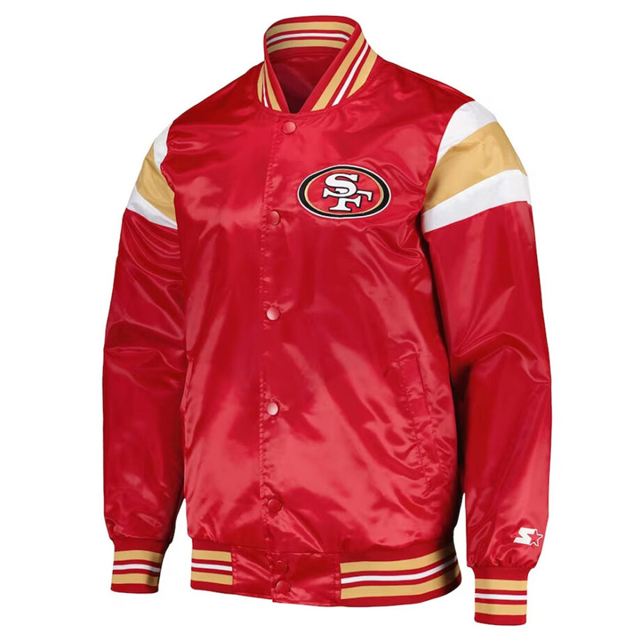San Francisco 49ers Red Satin Jacket