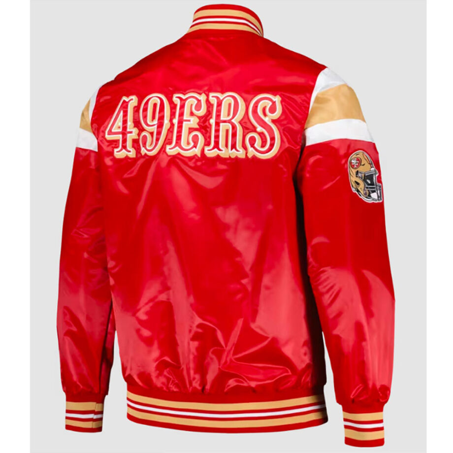 San Francisco 49ers Red Satin Jacket