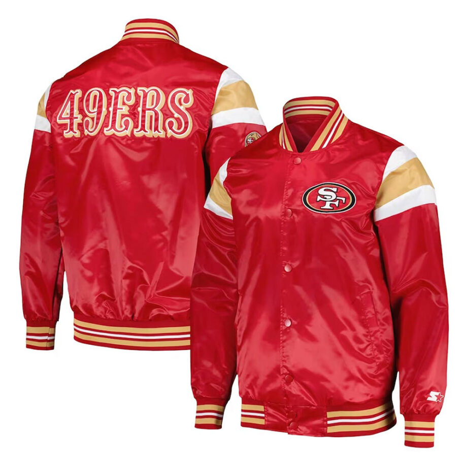 San Francisco 49ers Red Satin Jacket
