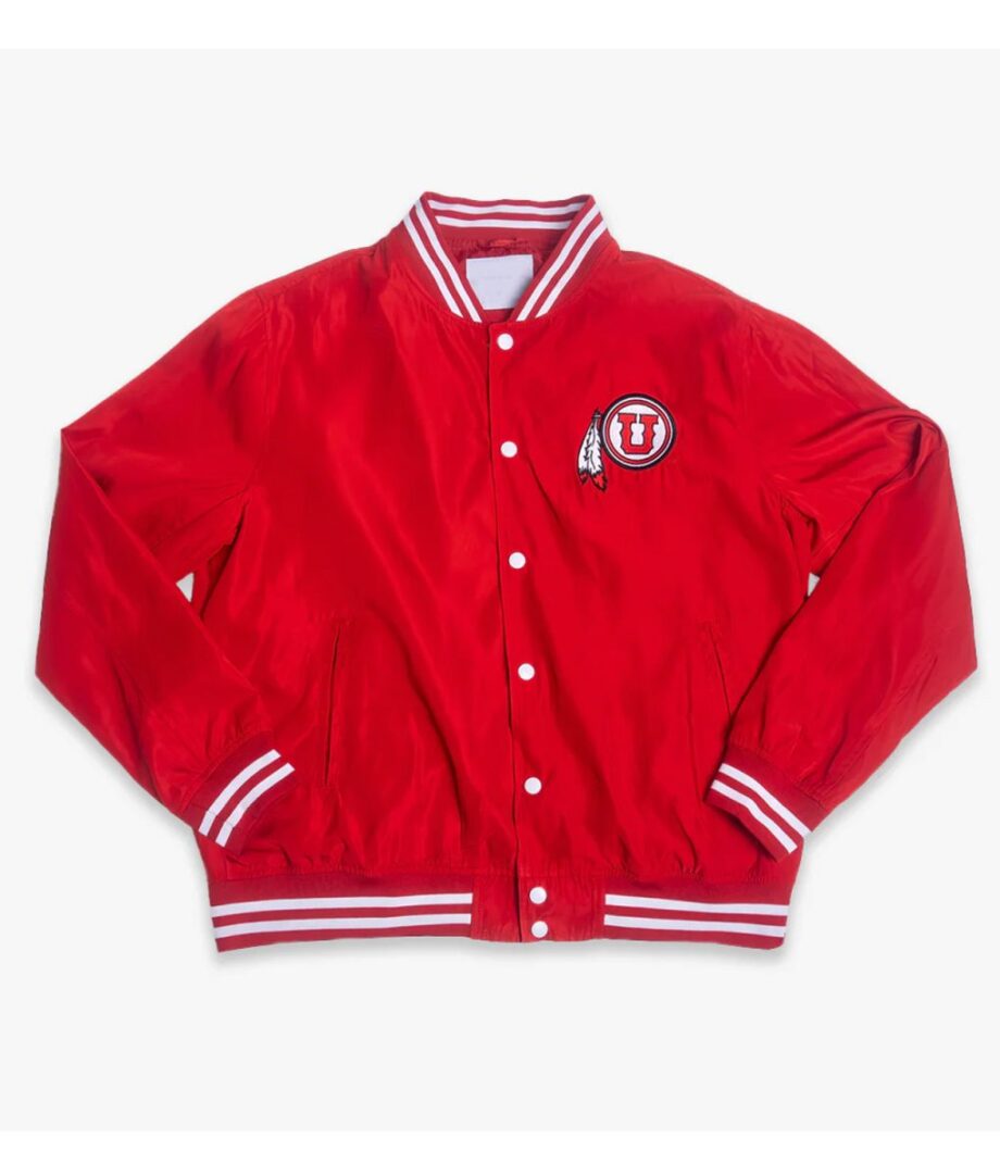 Utah Utes Script Red Bomber Jacket