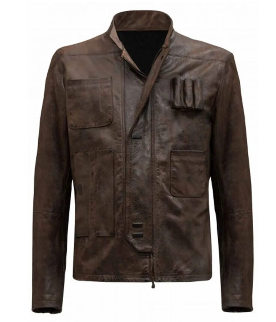 Harrison Ford Star Wars TFA Brown Leather Jacket