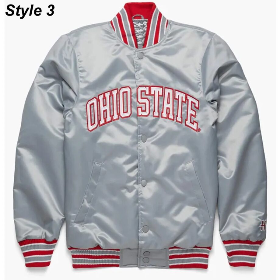 Gameday Ohio State Buckeyes Red Satin Jacket