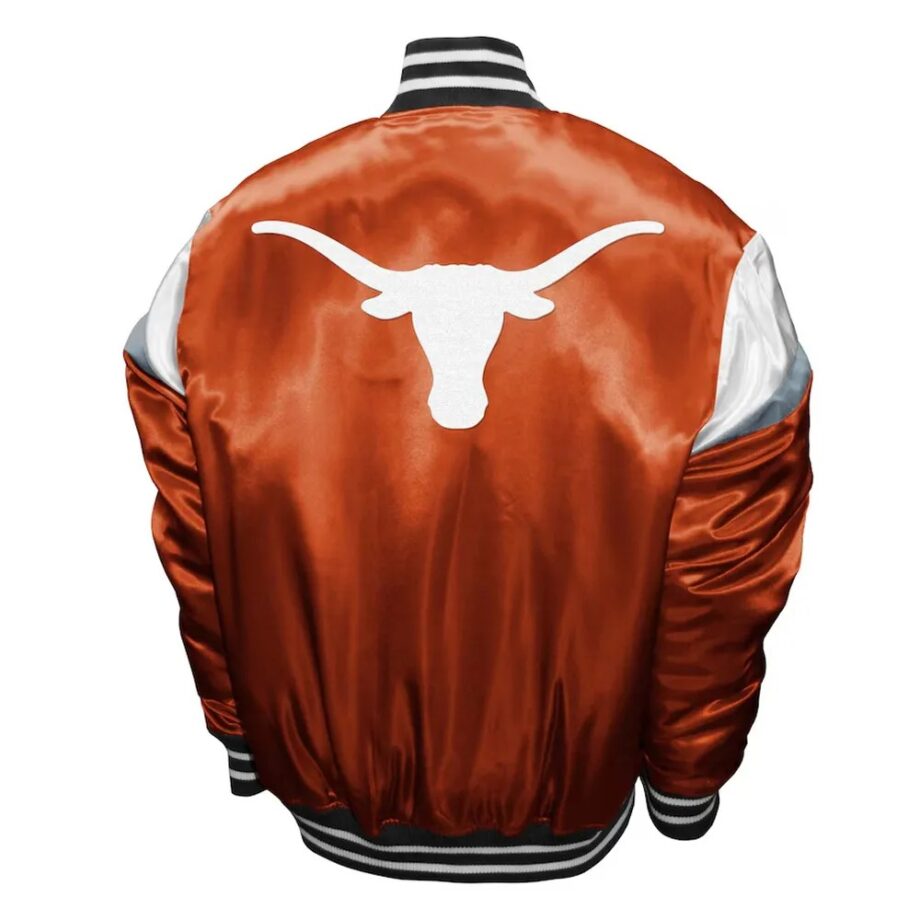 Texas Longhorns Power Burnt Orange Satin Jacket