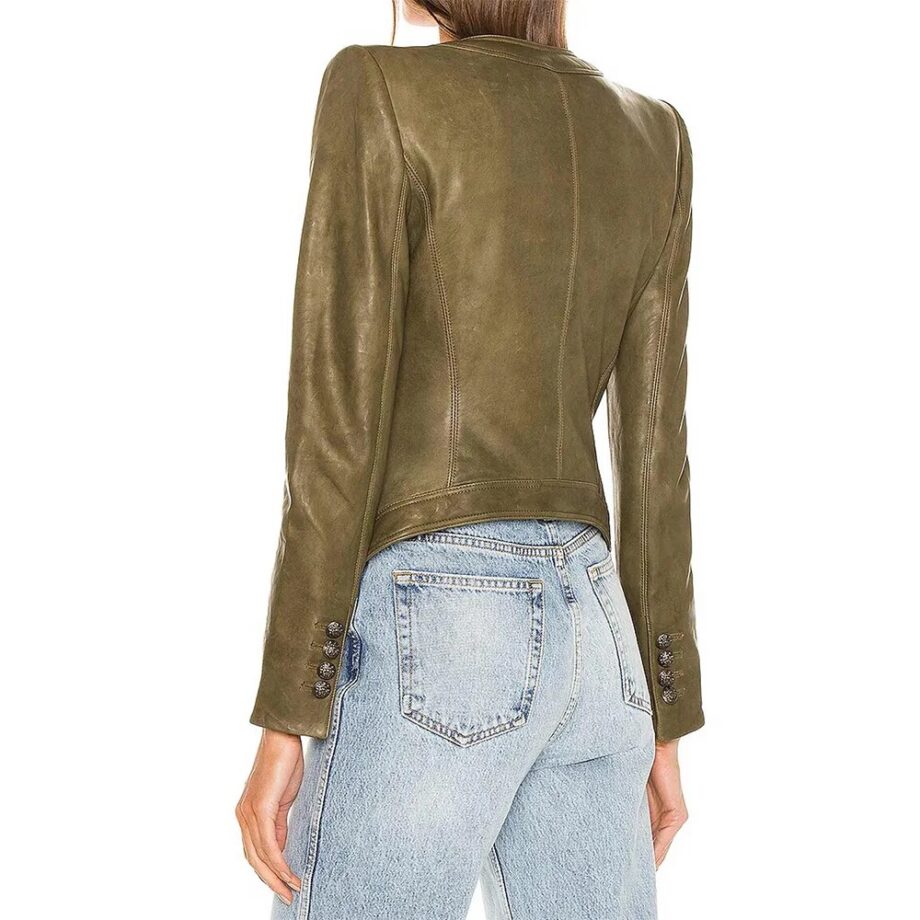 The Morning Show Reese Witherspoon Green Leather Jacket