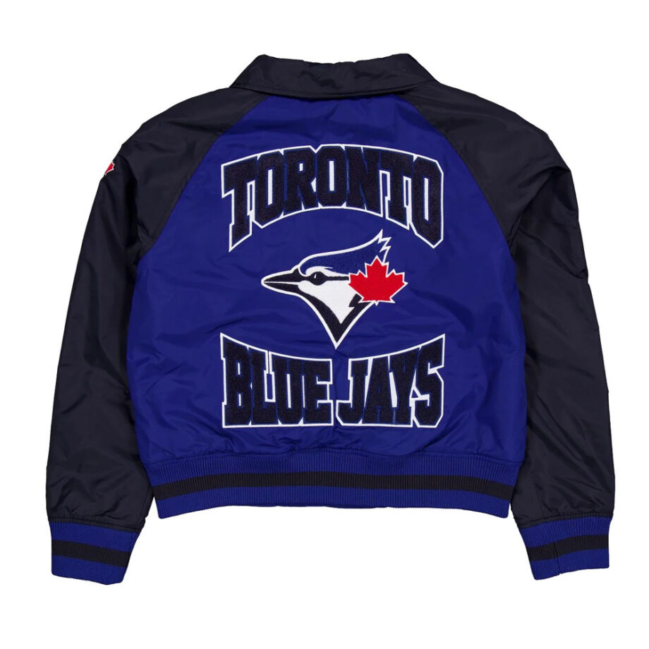 Toronto Blue Jays Blue & Black Throwback Jacket