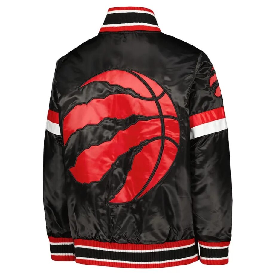 Toronto Raptors Home Game Black Satin Jacket