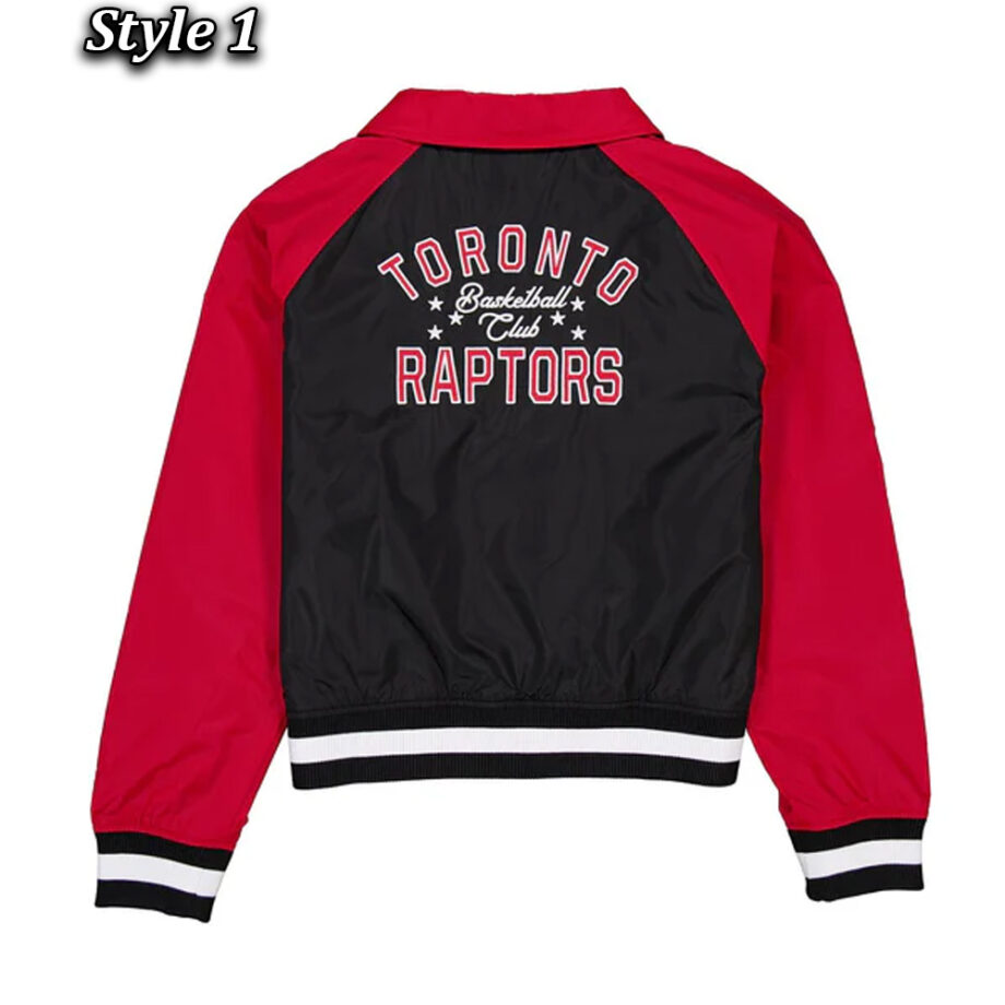 Toronto Raptors Red & Black Throwback Jacket