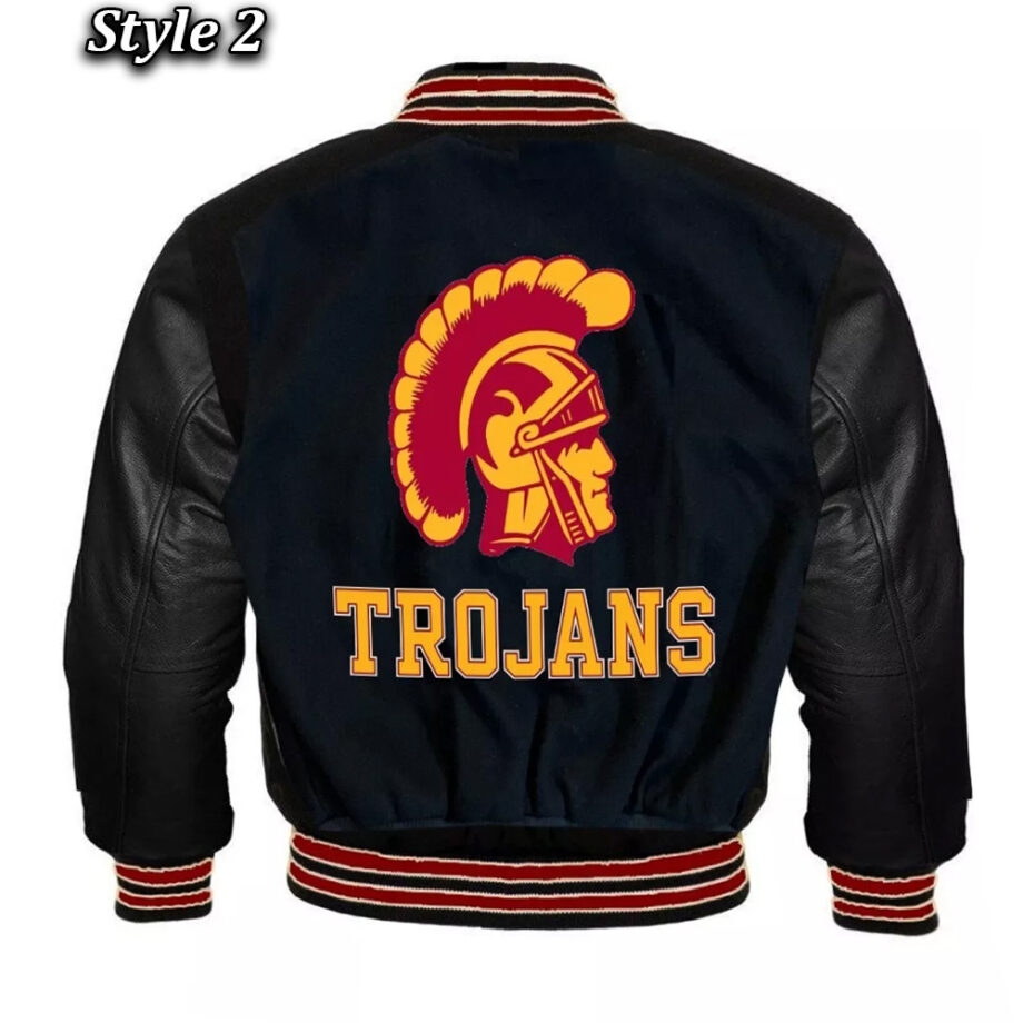 University of Southern California Red and Gold Varsity Jacket