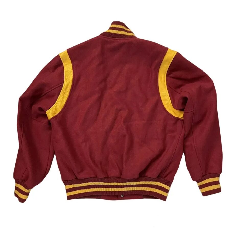 USC Trojans Burgundy Letterman Wool Jacket