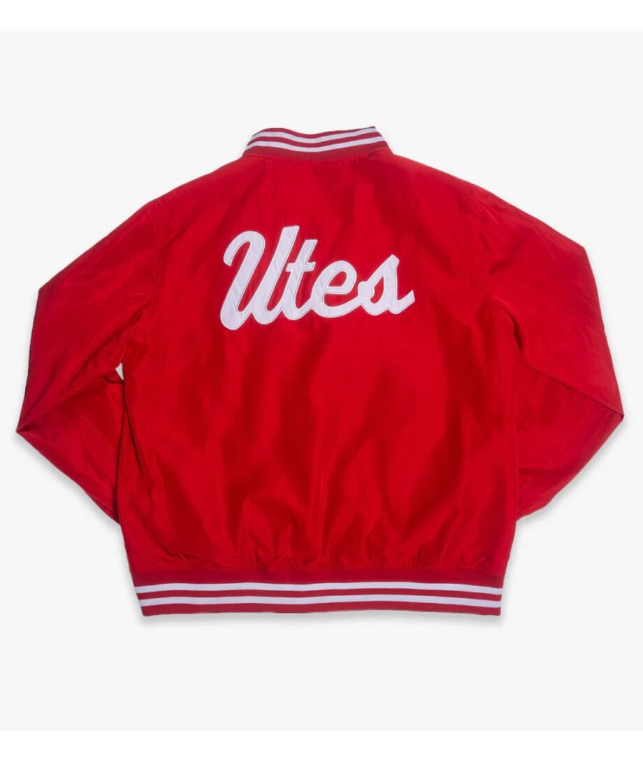 Utah Utes Script Red Bomber Jacket