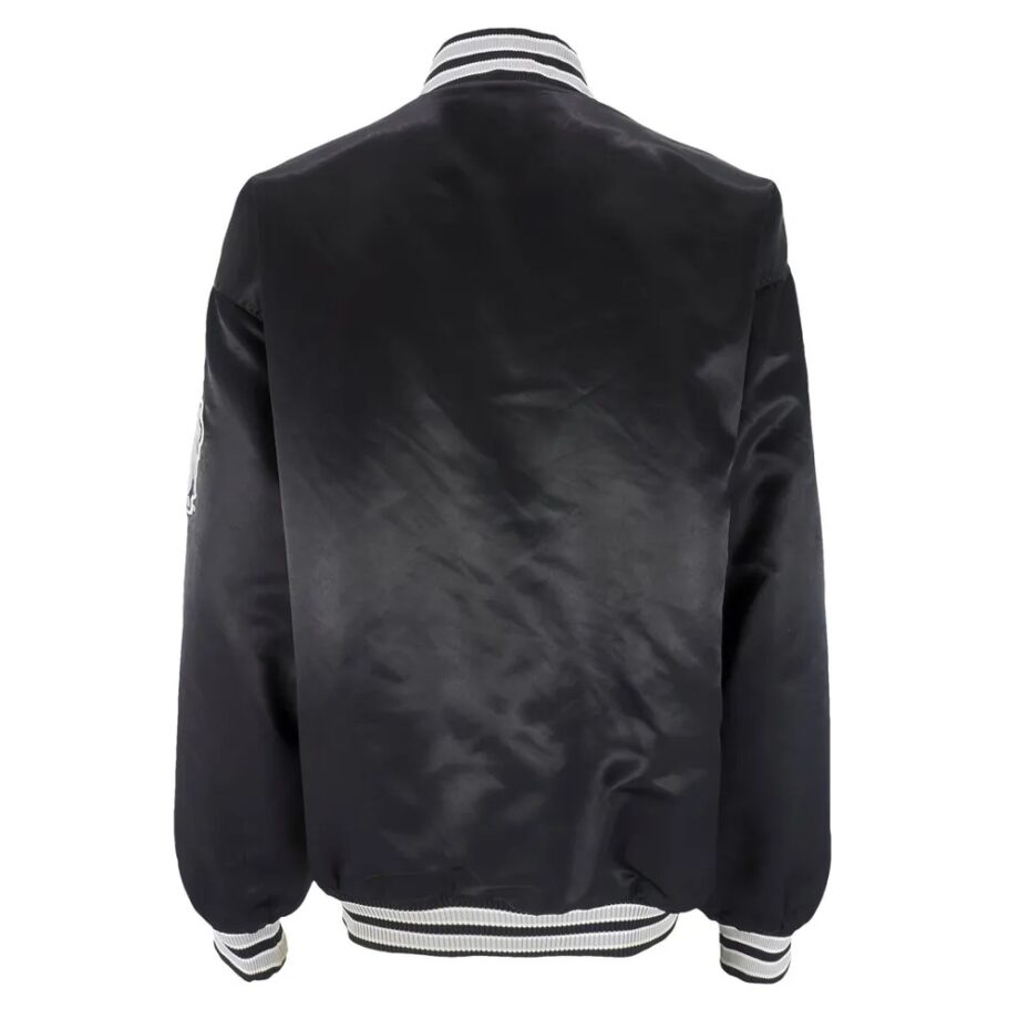 Georgetown Hoyas Gray Bomber Satin Jacket