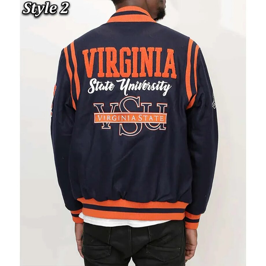 Virginia State Navy Varsity Wool Jacket