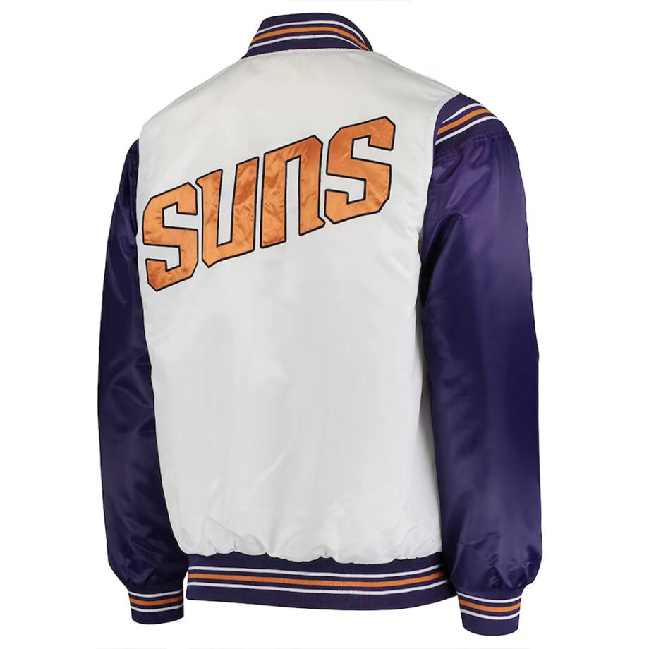 White Purple Phoenix Suns Renegade Jacket