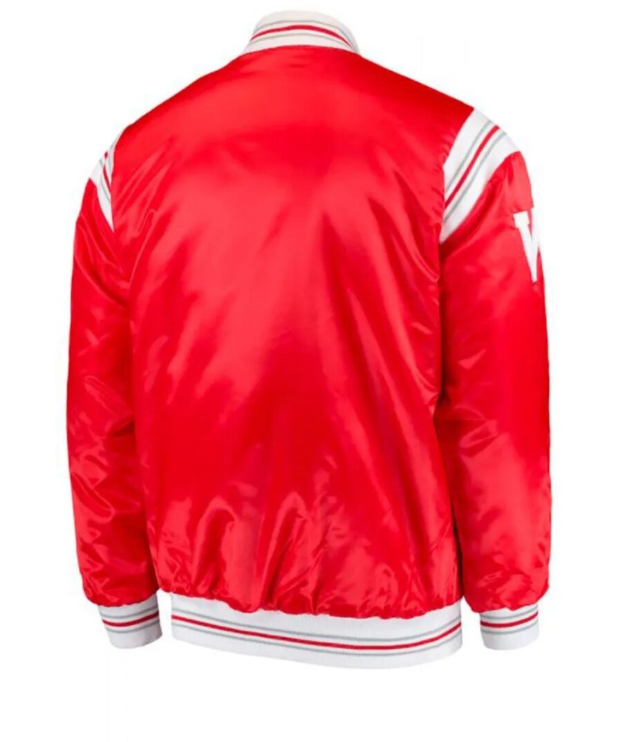 Wisconsin Badgers Starter Satin Red Jacket