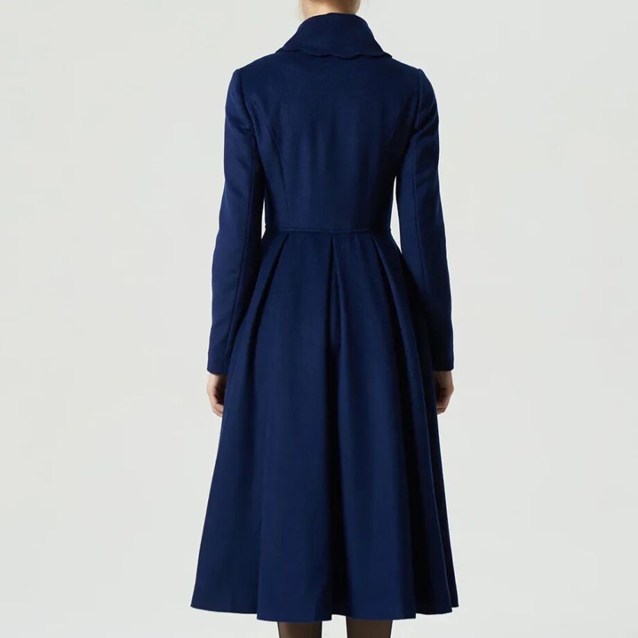 Women’s 1971’s Princess Navy Blue Wool Coat