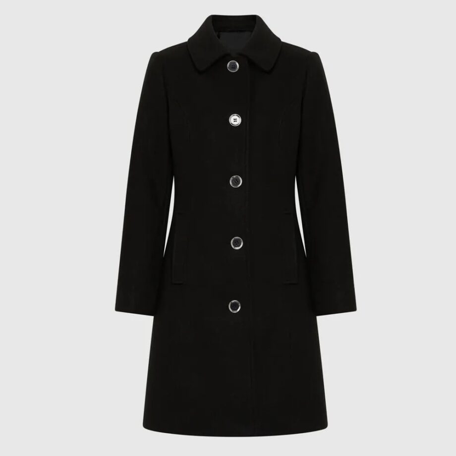 Women Classic Button Wool Coat