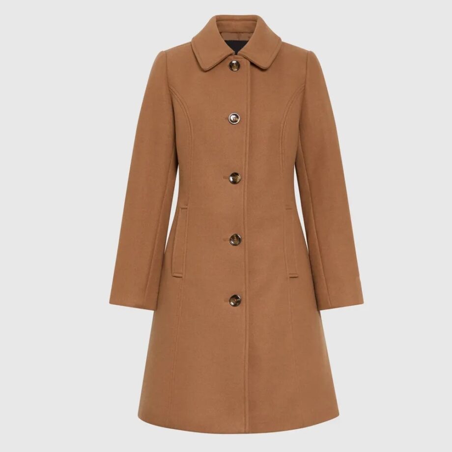 Women Classic Button Wool Coat