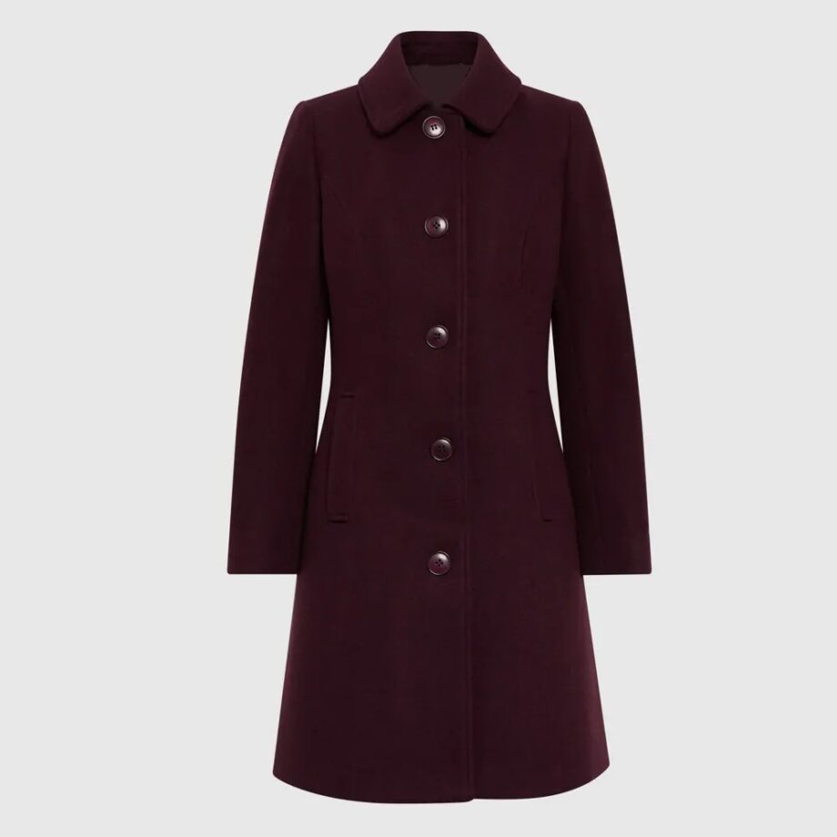 Women Classic Button Wool Coat