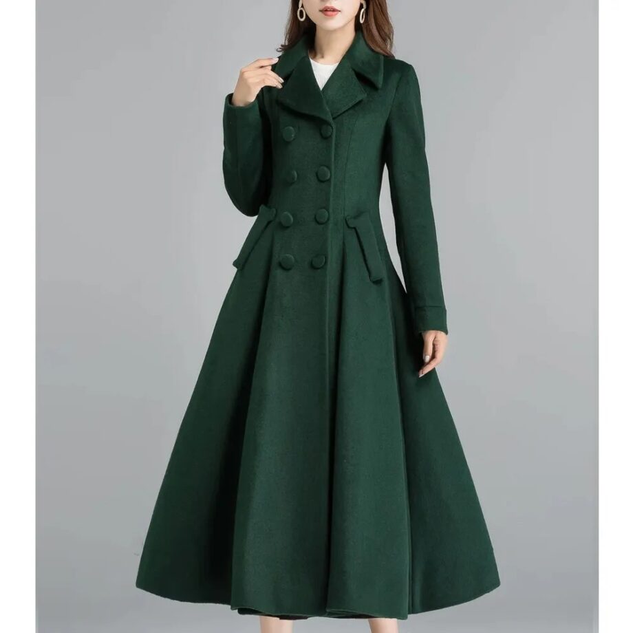 Women Vintage Wool Coat