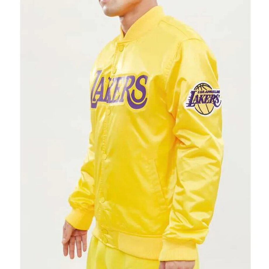 Wordmark Los Angeles Lakers Satin Jacket