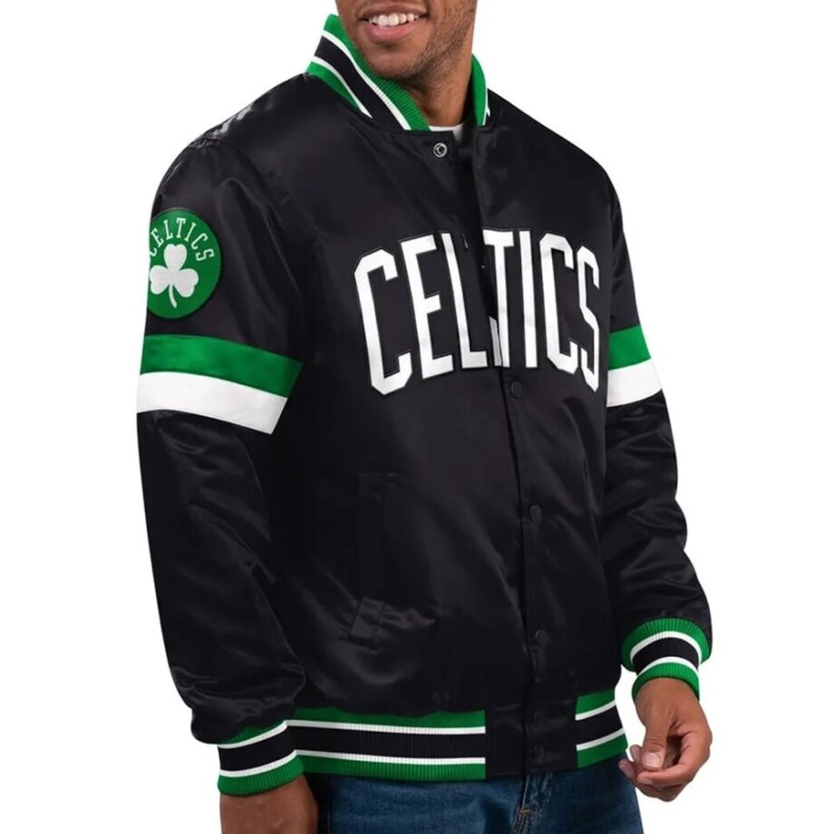 Boston Celtics Kelly Green Satin Jacket