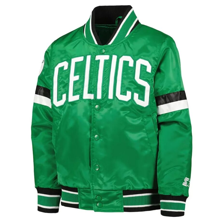 Boston Celtics Kelly Green Satin Jacket