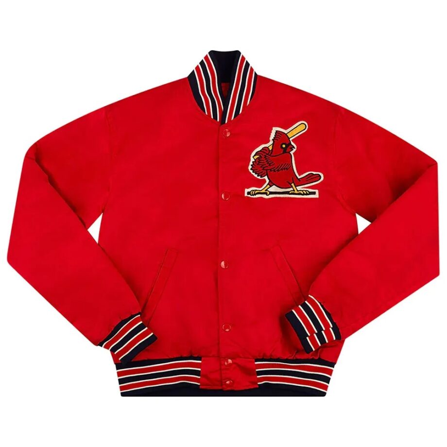 St. Louis Cardinals 1990s Red Satin Varsity Jacket