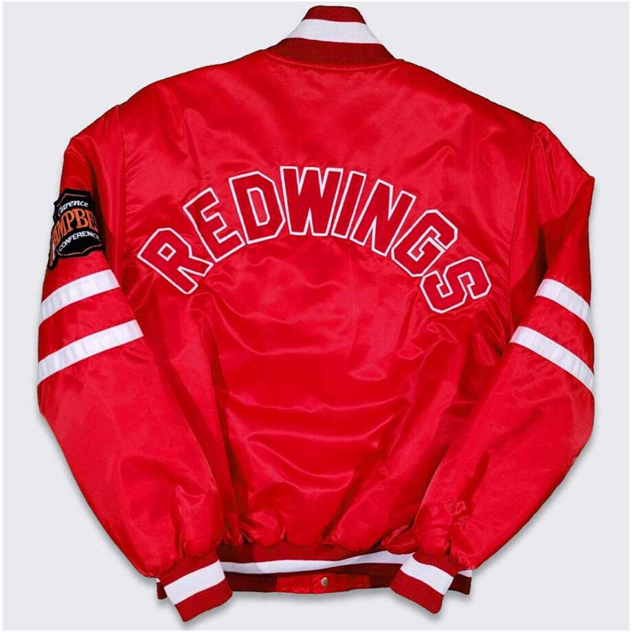 80s Detroit Red Wings Campbell Red Bomber Jacket
