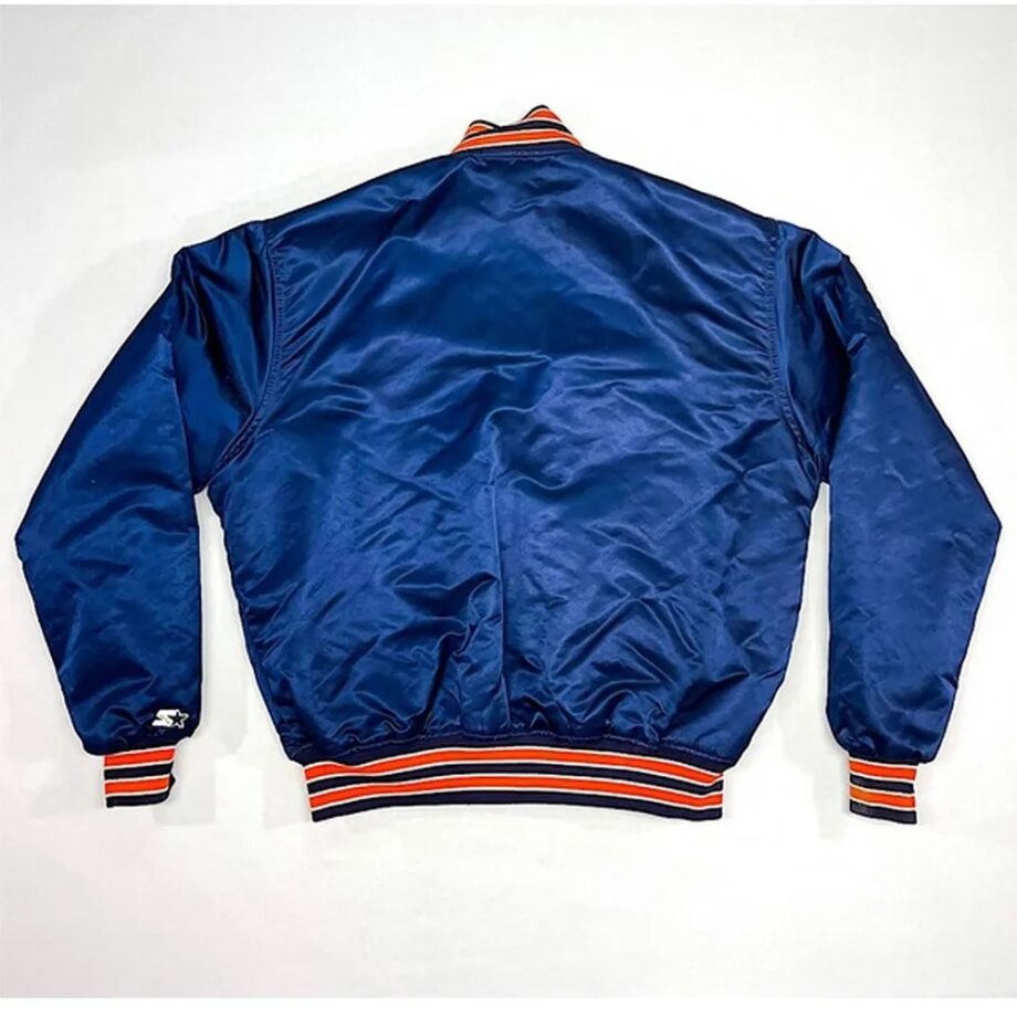 Vintage 80s Illinois Fighting Illini Blue Jacket