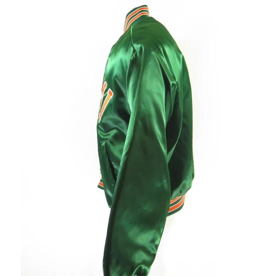 80s Miami Hurricanes Green Jacket