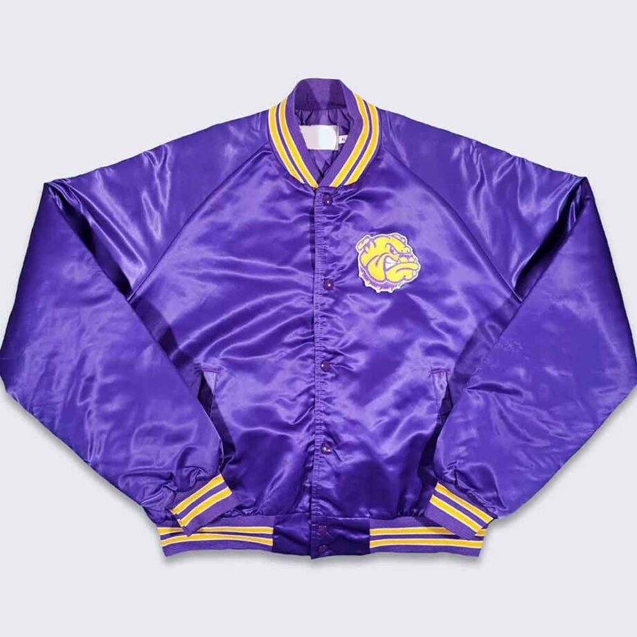 80s Western Illinois Leathernecks Bomber Jacket